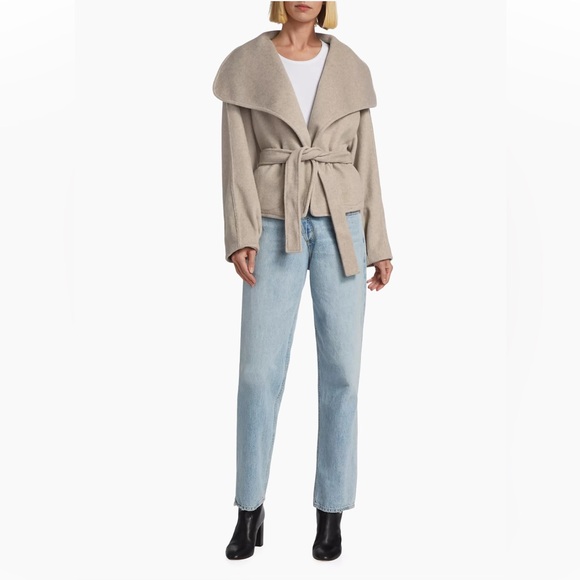 LIKE NEW FREE PEOPLE MINA FLEECE TIE JACKET - Picture 3 of 7